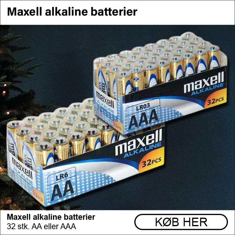 Maxell alkaline batterier